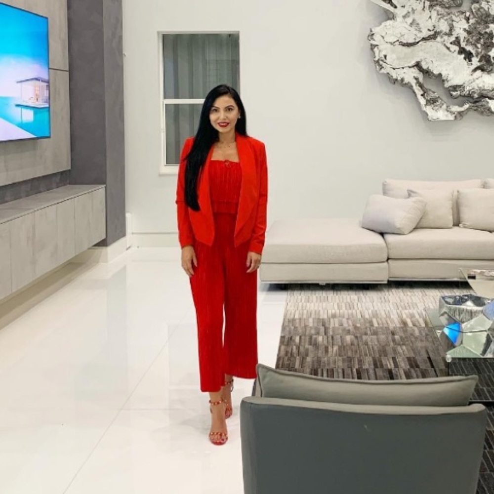 Red jumpsuit